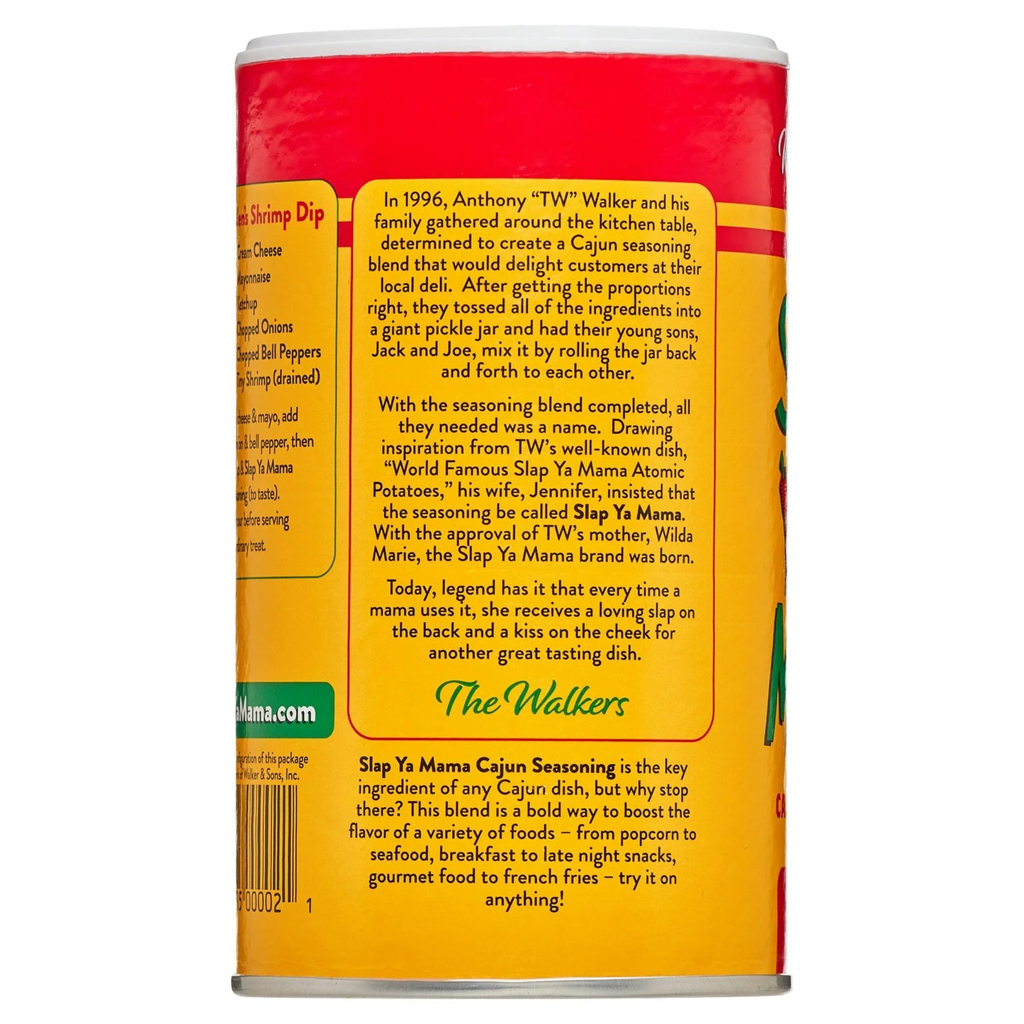 Slap Ya Mama Original Blend Cajun Seasoning, 8 oz Canister – Bold Louisiana-Style Spice for Everyday Cooking