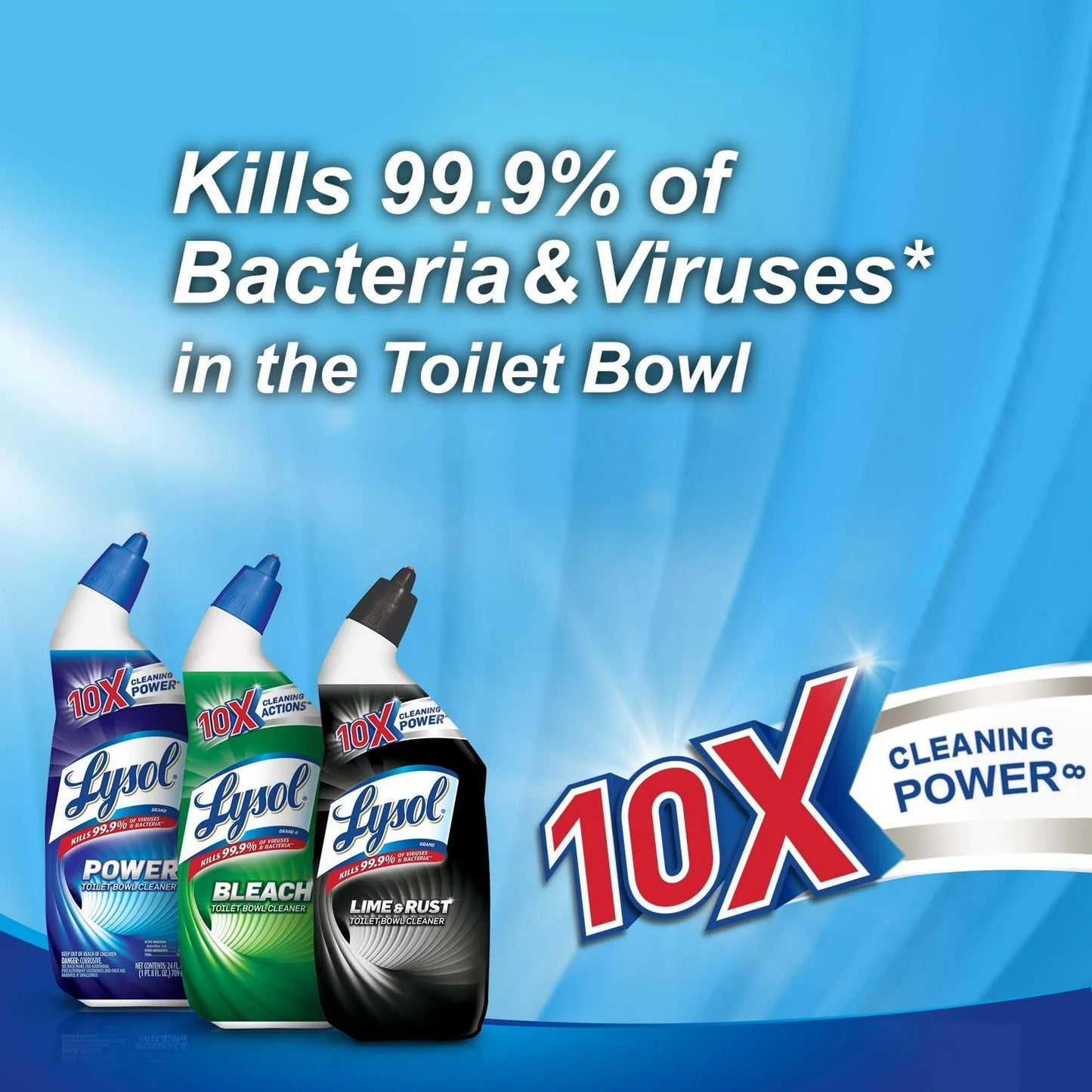 Lysol Cleaning and and Disinfecting Toilet Bowl Gel, Removes Lime and Rust, Liquid, 24oz