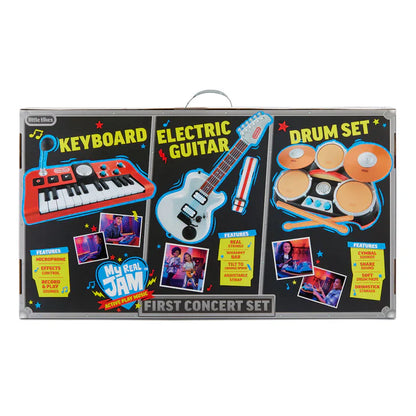 My Real Jam First Concert Set with Drums, Keyboard and Electric Guitar