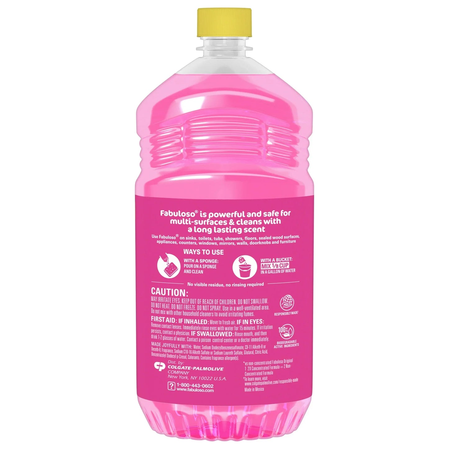 Fabuloso Multi Surface All Purpose Floor Cleaner, Watermelon Scent, 56 fl oz
